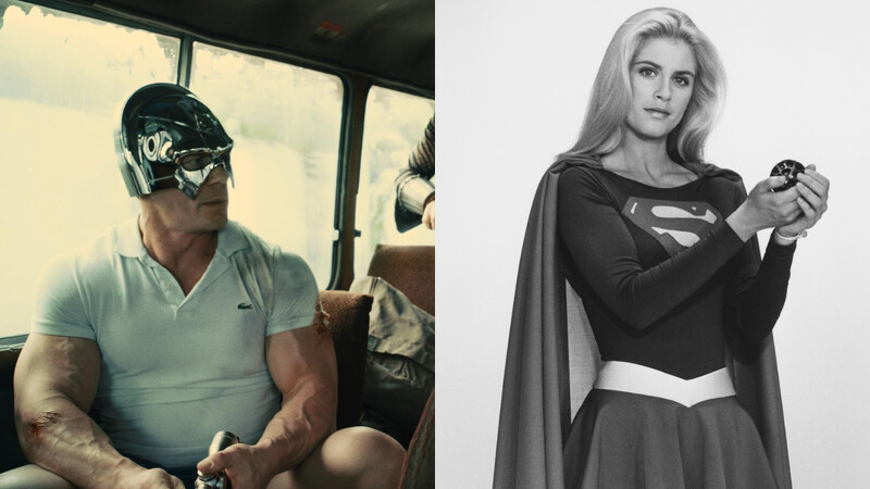 約翰希南(左)與「超少女」卡拉佐艾爾(右)在《超人》電影中驚喜客串。 約翰希南(左)與「超少女」卡拉佐艾爾(右)在《超人》電影中驚喜客串。