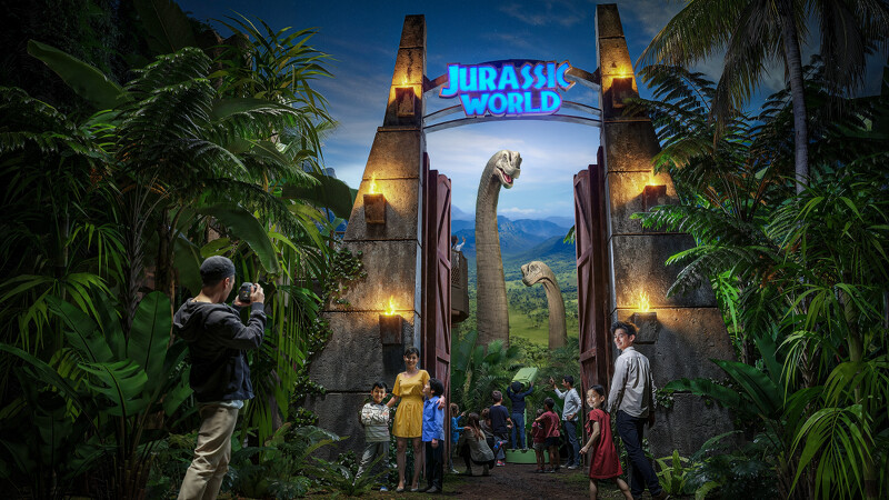 《侏羅紀世界:沉浸式體驗展》曼谷站示意圖 《侏羅紀世界:沉浸式體驗展》曼谷站示意圖