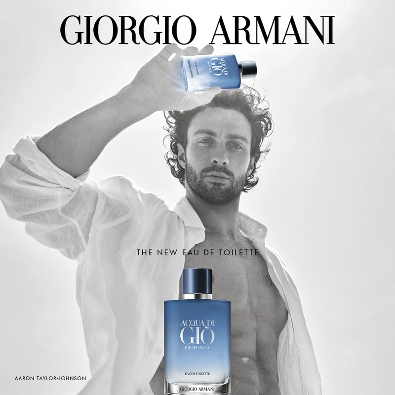 板橋大遠百Giorgio Armani亞曼尼寄情水Profondo男性淡香水100ml，推薦價3,900元。