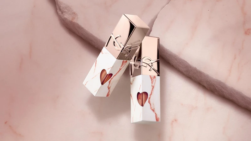 YSL 奢華印記鎖心光唇釉 #610、#422， NT1,650