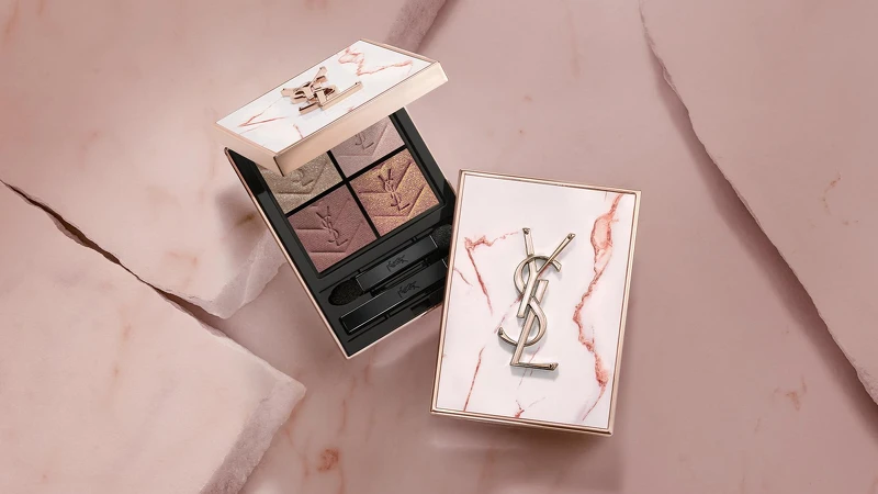 YSL 時尚四色眼影盤 #825心動烙印 NT3,100