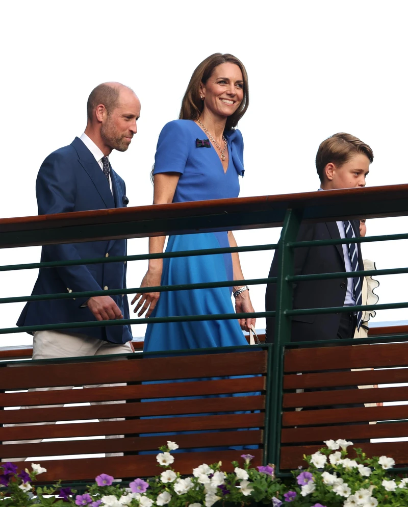 凱特王妃身穿寶藍色Roksanda洋裝現身2025溫布頓網球錦標賽 凱特王妃身穿寶藍色Roksanda洋裝現身2025溫布頓網球錦標賽