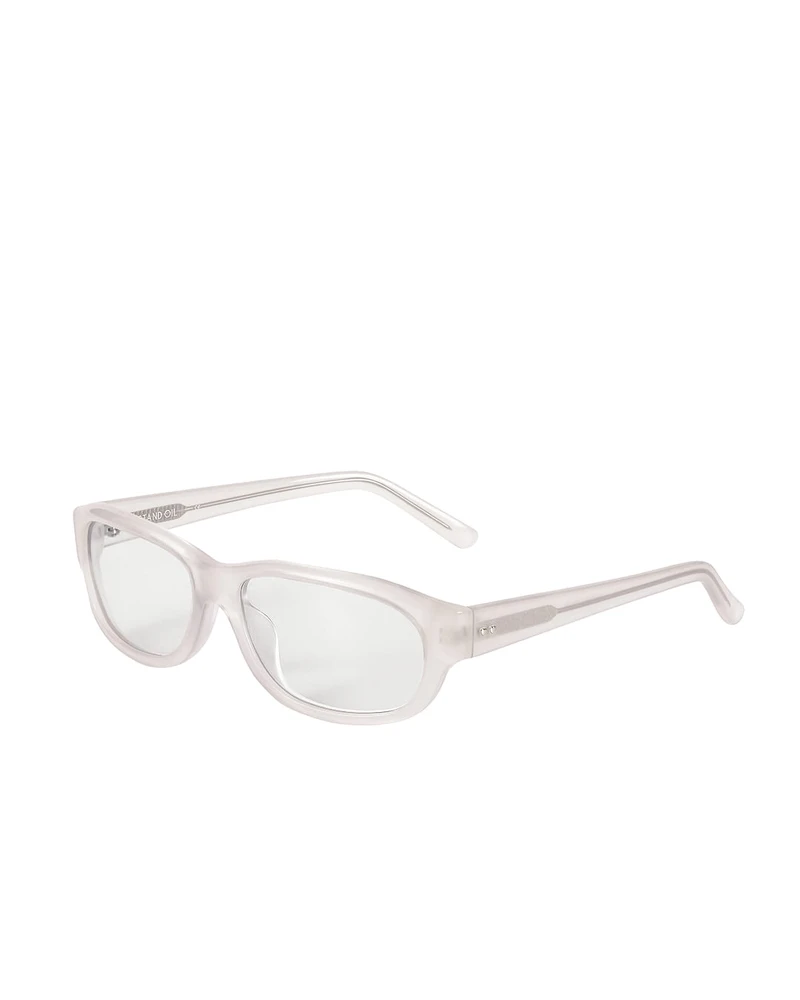 Curved Glow Sunglasses＿cream_NTD3,460