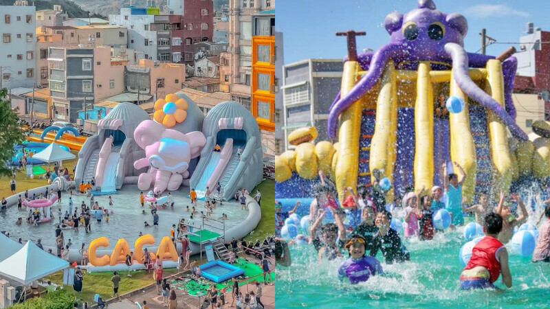 2025旗津風箏節有6座氣墊水樂園 2025旗津風箏節有6座氣墊水樂園