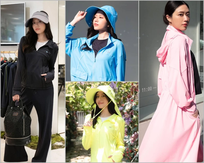 ▲從經典三原色系後更推出不敗黑色及潮系粉紅防曬外套造型罩衫。( 圖 / HOII后益提供 )