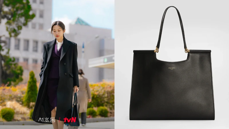 文佳煐在《瑞草洞》劇中手提Dolce&Gabbana Large Sicily Shopper購物包 文佳煐在《瑞草洞》劇中手提Dolce&Gabbana Large Sicily Shopper購物包