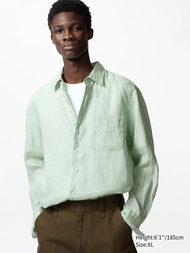 Uniqlo父親節禮物推薦:特級亞麻襯衫 Uniqlo父親節禮物推薦:特級亞麻襯衫