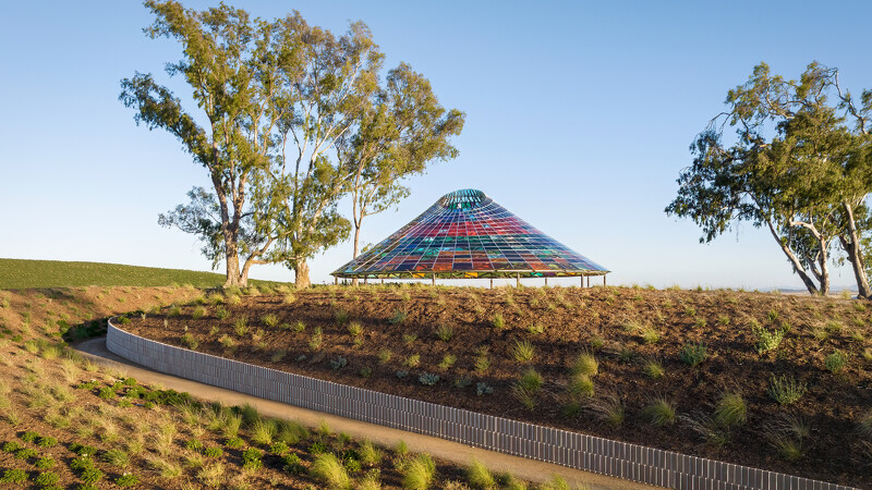© Vertical Panorama Pavilion at the Donum Estate, 2022, Studio Other Spaces – Olafur Eliasson and Sebastian Behmann – Photo: Adam Potts © Vertical Panorama Pavilion at the Donum Estate, 2022, Studio Other Spaces – Olafur Eliasson and Sebastian Behmann – Photo: Adam Potts