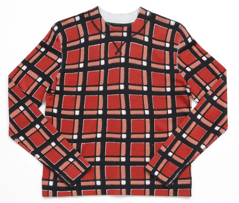 Marc by Marc Jacobs 紅色格紋上衣。