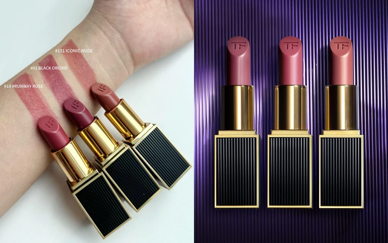 TOM FORD 經典黑蘭花限定版設計師唇膏 全新 3 色 NT2,200