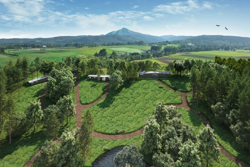 「SONEKA」(ソネカ)整個園區有77,000平方公尺,卻僅興建了四棟 Villa。 「SONEKA」(ソネカ)整個園區有77,000平方公尺,卻僅興建了四棟 Villa。