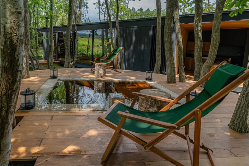 專屬的戶外溫泉池。。 專屬的戶外溫泉池。。