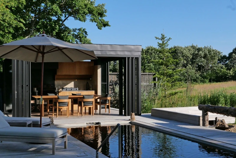 「Nuppu」位在園區的中心地帶。 「Nuppu」位在園區的中心地帶。