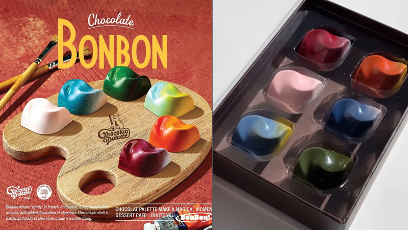 Chocolat Palette Cafe 寶石巧克力調色盤禮盒,Photo/ig@chocolatpalette_cafe Chocolat Palette Cafe 寶石巧克力調色盤禮盒,Photo/ig@chocolatpalette_cafe