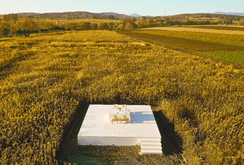 草原露台是最夢幻的早餐場景。 草原露台是最夢幻的早餐場景。