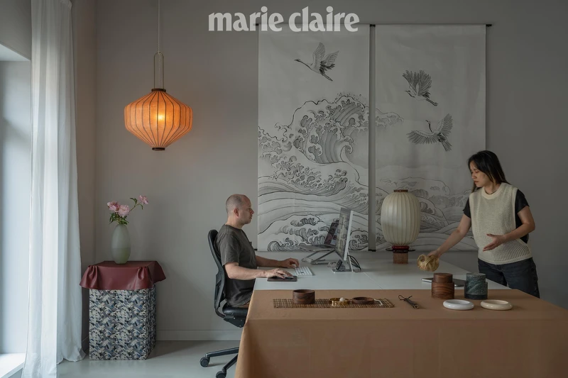 Jean-Marc 和 Pei-Ching 位於阿姆斯特丹的工作室,流露寧靜氛圍。 Jean-Marc 和 Pei-Ching 位於阿姆斯特丹的工作室,流露寧靜氛圍。