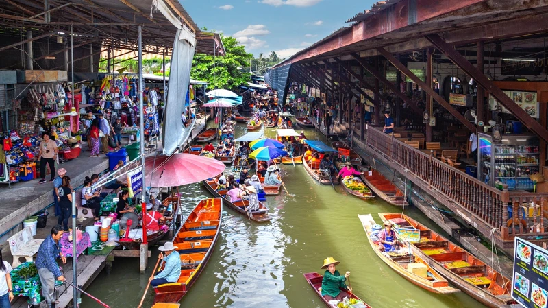 曼谷購物聖地：丹嫩莎朵水上市場Damnoen Saduak Floating Market