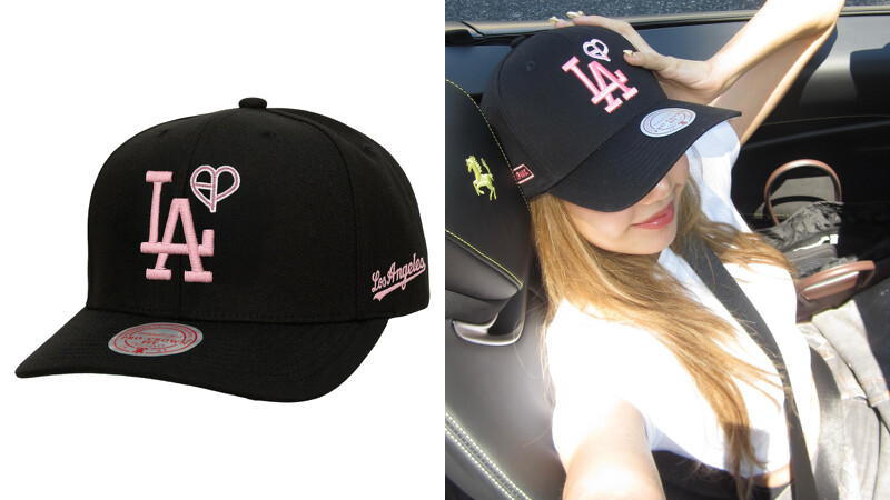 Lisa 私服同款:MITCHELL & NESS X BLACKPINK DODGERS 黑色棒球帽 Lisa 私服同款:MITCHELL & NESS X BLACKPINK DODGERS 黑色棒球帽