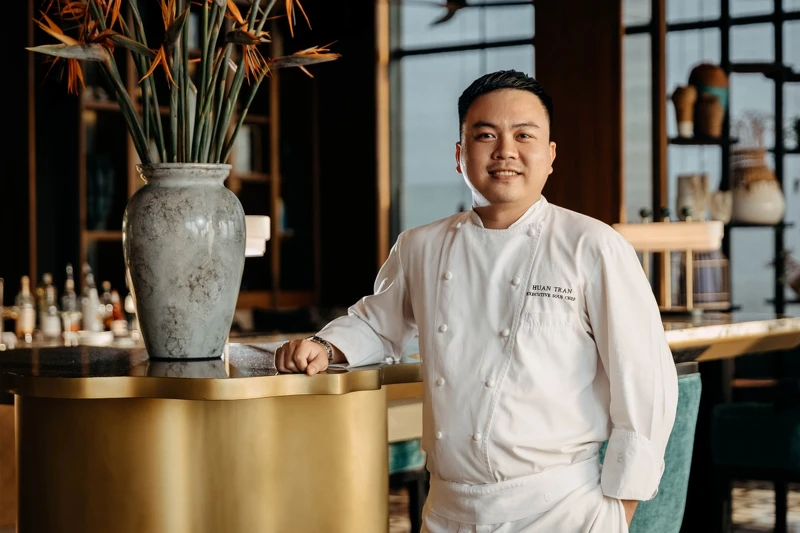 越南富國島麗晶酒店行政副主廚陳黃(Huan Tran)。 越南富國島麗晶酒店行政副主廚陳黃(Huan Tran)。