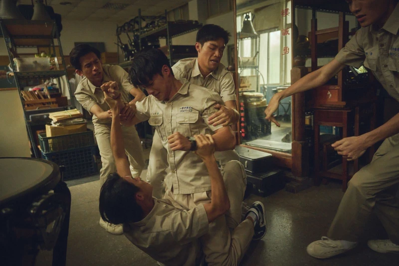 《進行曲》中也有許多動作場面,尤金獎武術指導洪昰顥所設計。 《進行曲》中也有許多動作場面,尤金獎武術指導洪昰顥所設計。