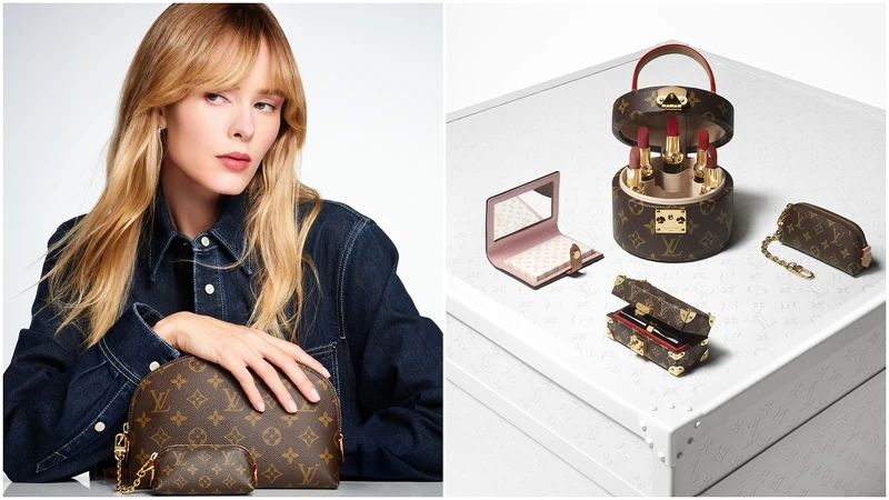 採用經典 Monogram 帆布製作的迷你化妝盒可收納刷具、吸油面紙和唇膏,將彩妝化作專屬時光。 採用經典 Monogram 帆布製作的迷你化妝盒可收納刷具、吸油面紙和唇膏,將彩妝化作專屬時光。