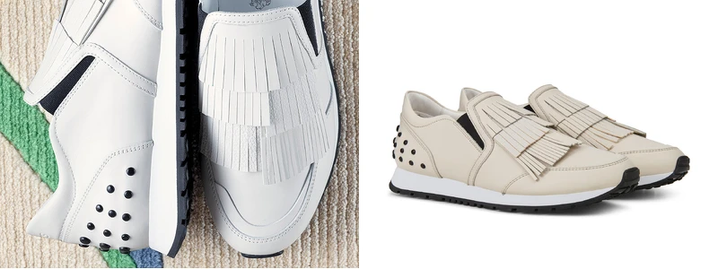 TOD'S流蘇飾片豆豆運動鞋，NT25,200。