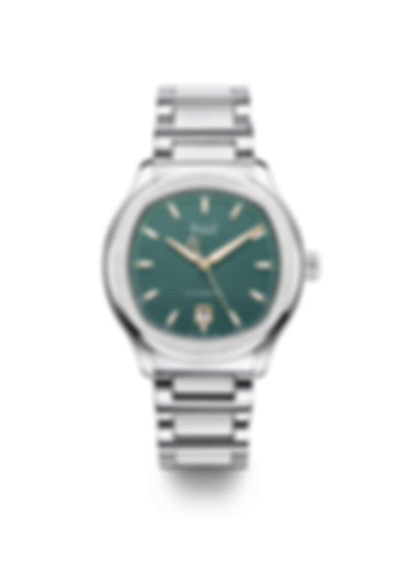 PIAGET Polo系列孔雀綠錶盤精鋼自動上鍊腕錶,建議售價NT$384,000(全球限量888只)