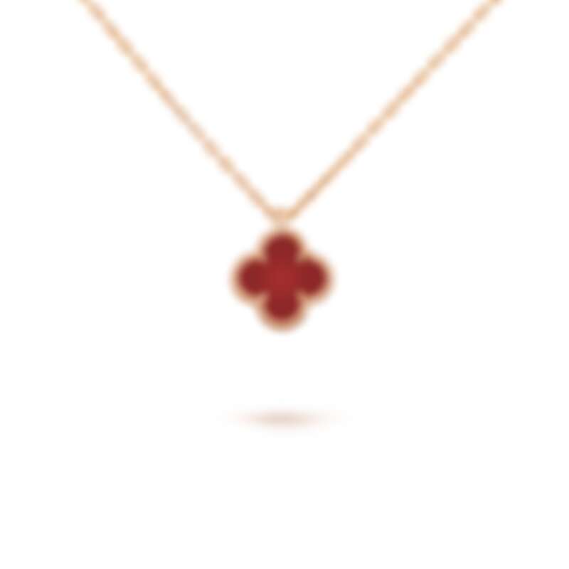 Van Cleef & Arpels - Sweet Alhambra吊墜 (玫瑰金, 紅玉髓)