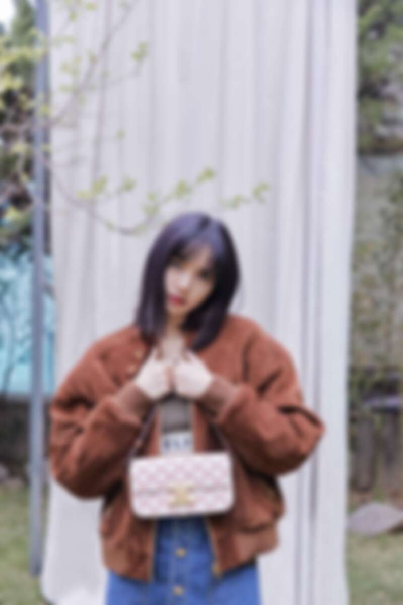 CELINE經典印花小牛皮革肩背包,NT74,000