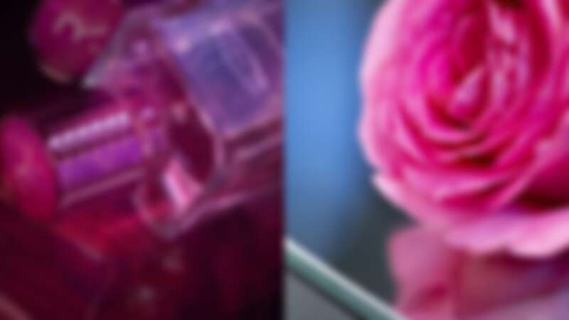 EX NIHILO 2021聖誕限量系列香水以千葉玫瑰為年度經典調香素材，連香水瓶蓋都變成粉紅色的R字。