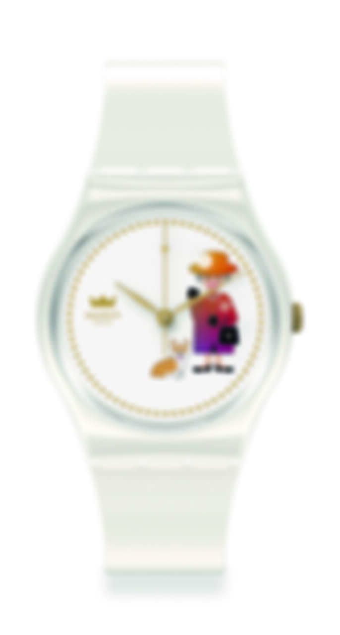 Swatch女王駕到紀念腕錶34mm，NT3,150