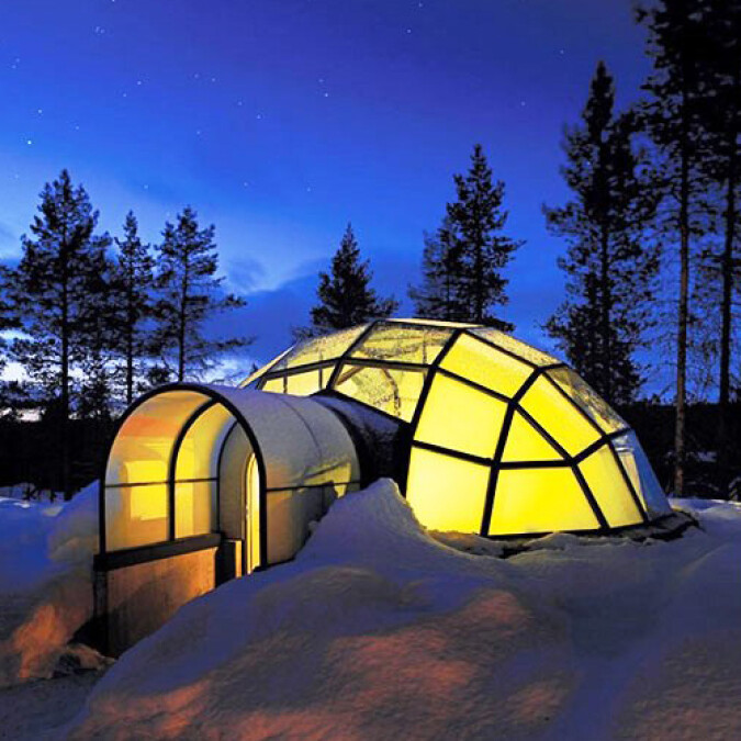 2014年最夢幻的旅遊景點 到芬蘭奢華冰屋賞極光 