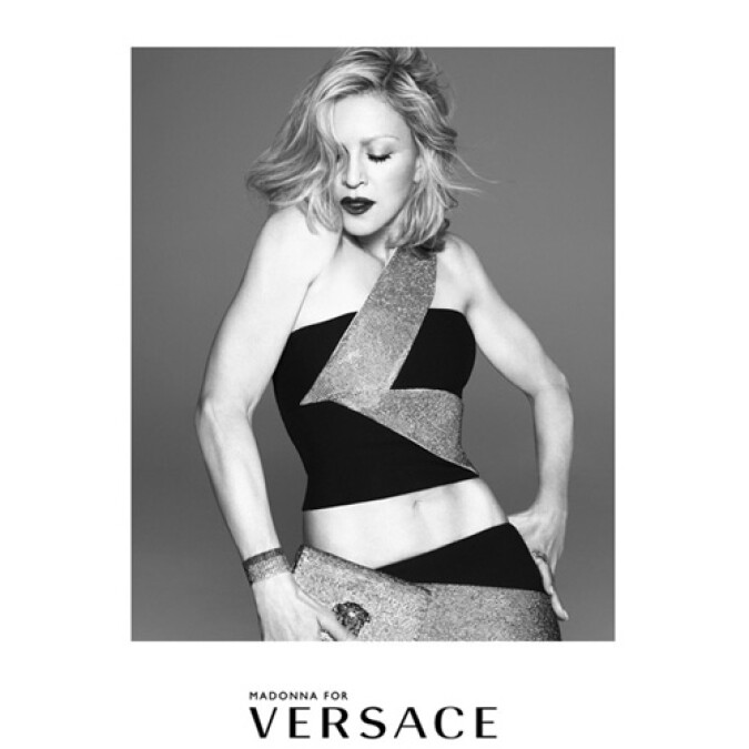 重量級巨星瑪丹娜MADONNA霸氣擔任VERSACE 2015春夏廣告主角