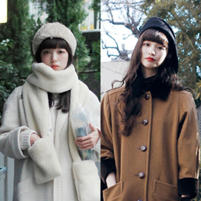 冬天裡帽子和髮型怎麼搭最好看？日本櫻花妹街頭直擊示範！