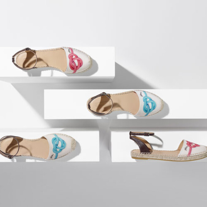 Longchamp 法式編織鞋，清新你的盛夏風情