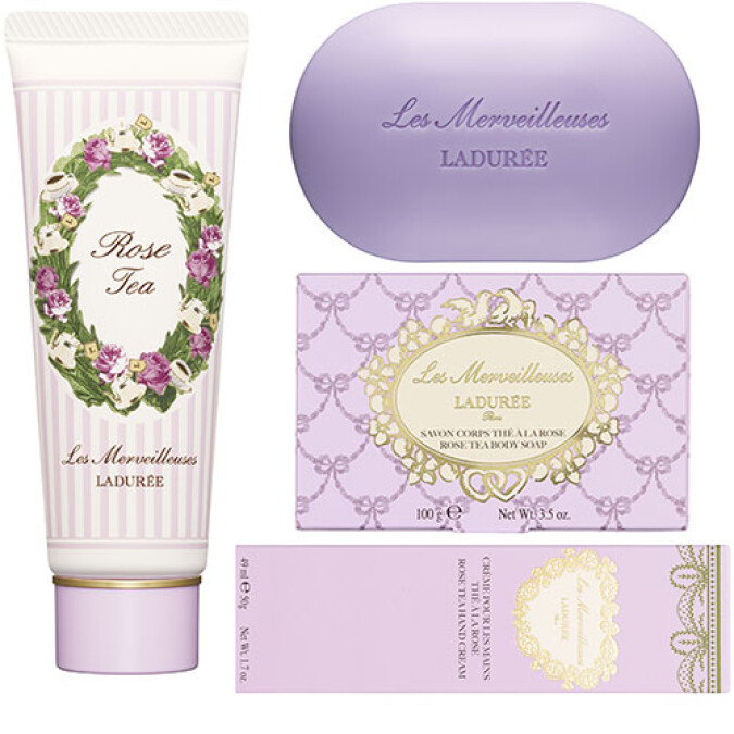 Les Merveilleuses LADURÉE人氣玫瑰皇后茶香，優雅香氣細細和護肌膚