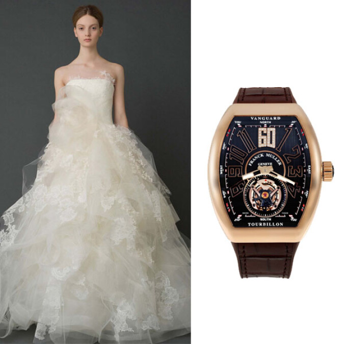 微風獨家展示FRANCK MULLER限量瑞士名錶及VERAWANG夢幻婚紗