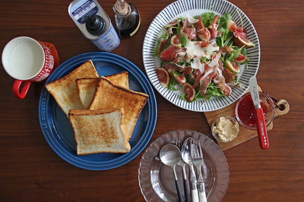  【食事，365日。】早餐的「烤」驗－無花果沙拉