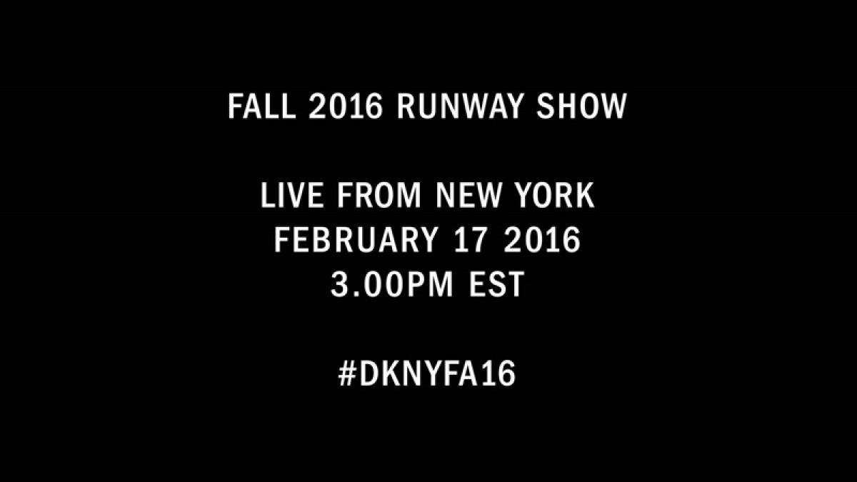 【紐約時裝週Live】DKNY秋冬大秀倒數：2月18日凌晨4點正式登場！
