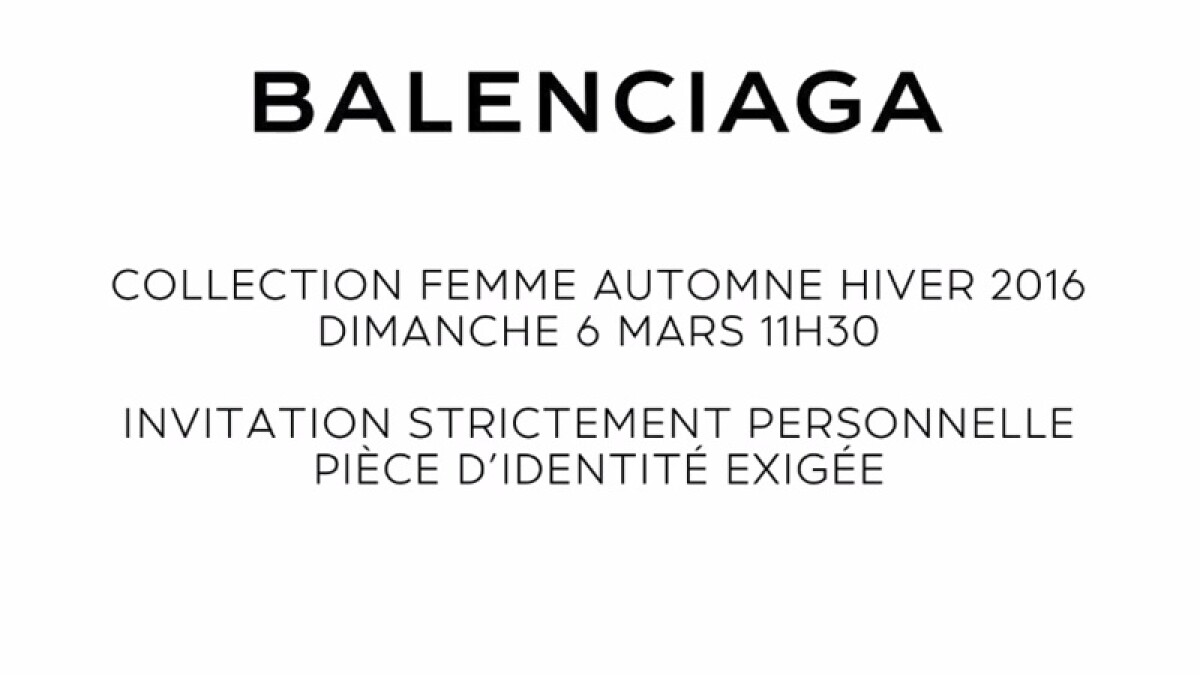 【巴黎時裝週】Balenciaga秋冬女裝大秀倒數：3月6日晚間6點半正式登場！