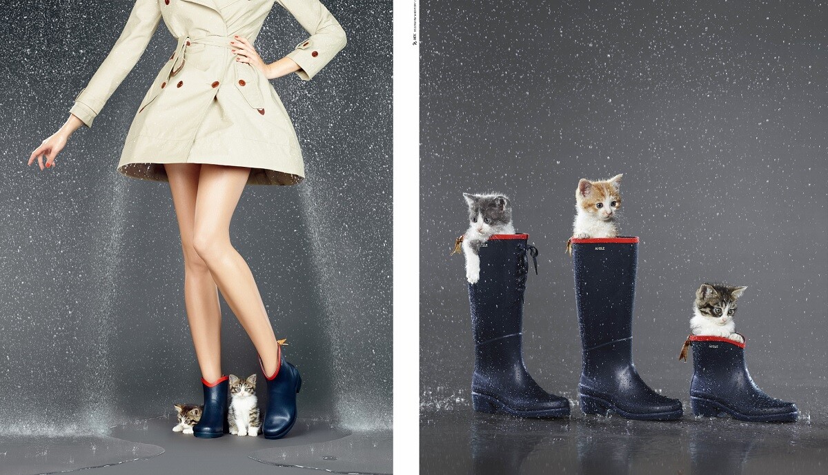 AIGLE Miss Juliette時尚膠靴系列，讓雨天造型也能俏皮亮眼