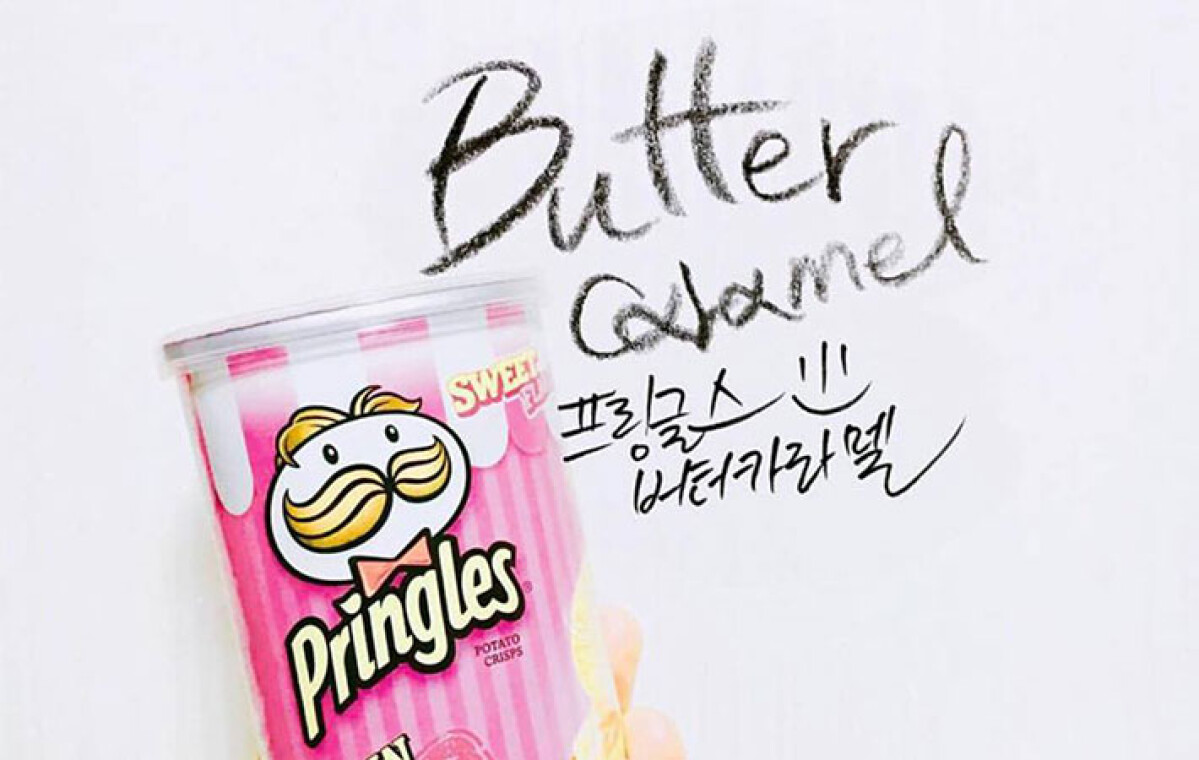 韓國限定的粉紅品客！奶油焦糖口味成了韓妞拍照新法寶