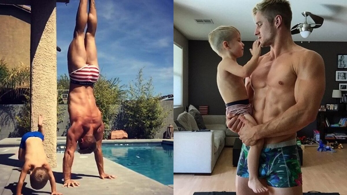 Instagram超人氣父子！單親帥爸與兒子的體操日常