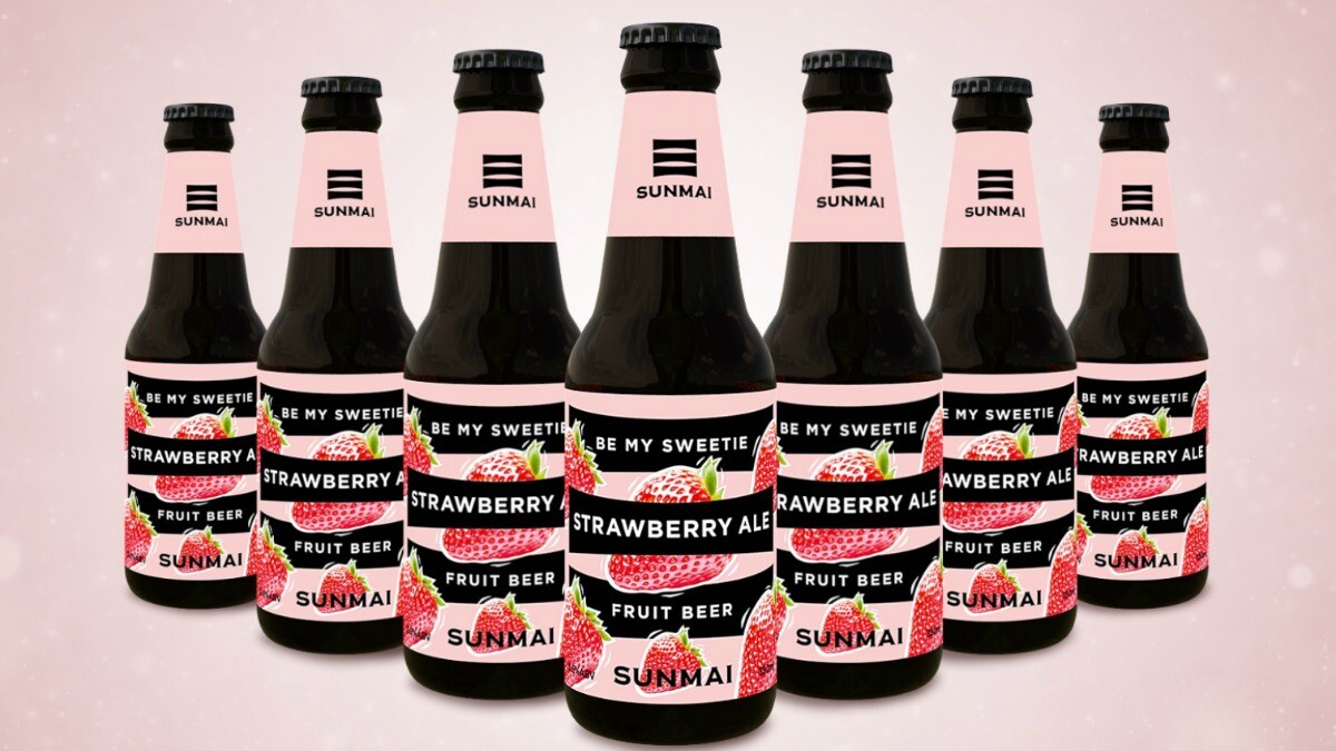 沒有情人也要喝！SUNMAI推出充滿戀愛感的草莓啤酒