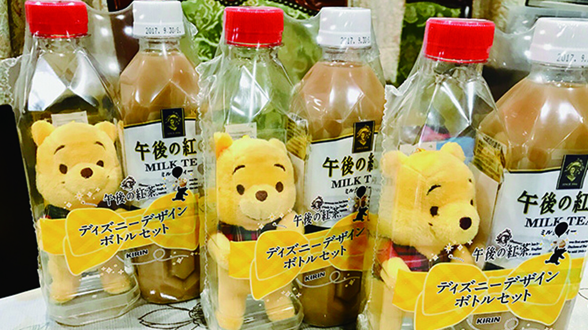 日本「午後の紅茶」2017年的迪士尼玩偶限定組合居然是維尼小熊！