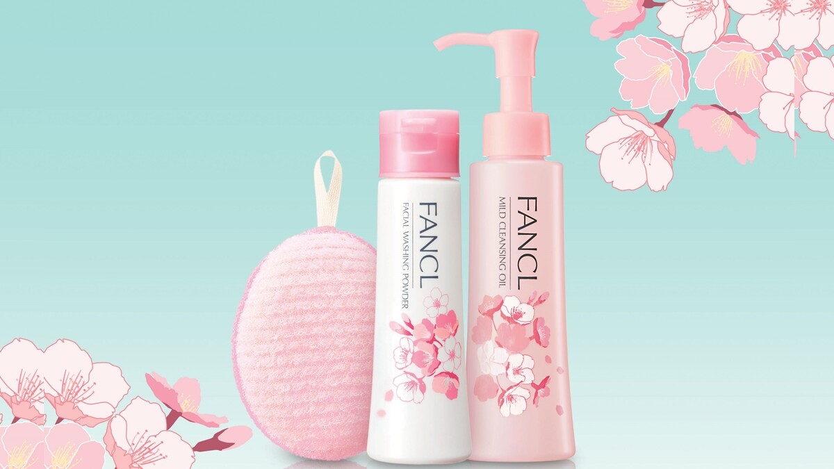 柔美櫻花盛開在瓶身上！最浪漫的FANCL春限定卸妝油與潔顏粉3月登場