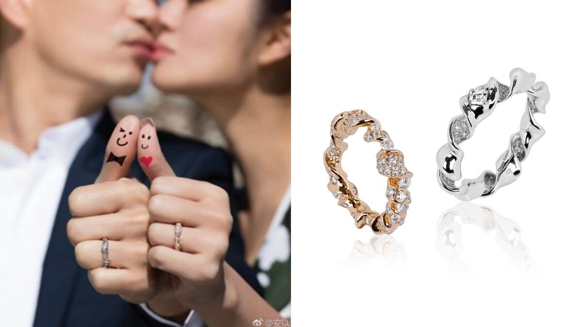 香檳瓶口鐵絲圈旋成一枚戒指 珠寶品牌CINDY CHAO為安以軒封存求婚回憶