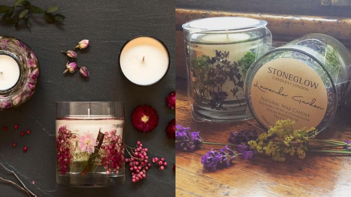 真的是乾燥玫瑰花的蠟燭！英國香氛品牌STONEGLOW新推7款天然香氛蠟燭
