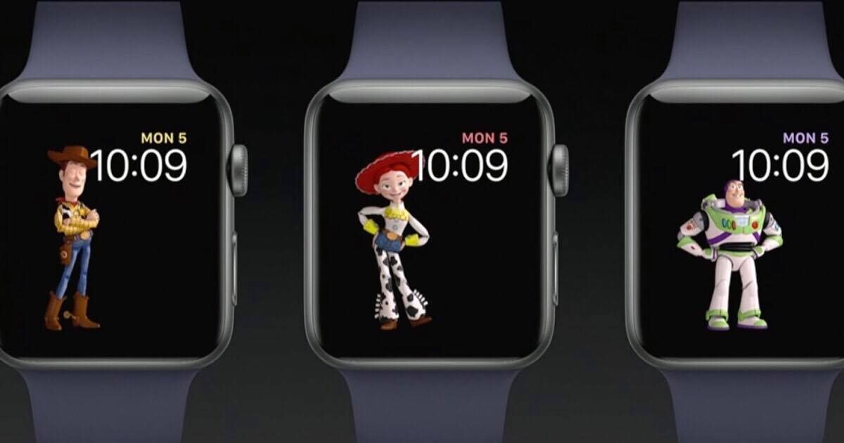胡迪巴斯光年和翠絲 全新Apple WatchOS4玩具總動員桌面 萌壞手腕