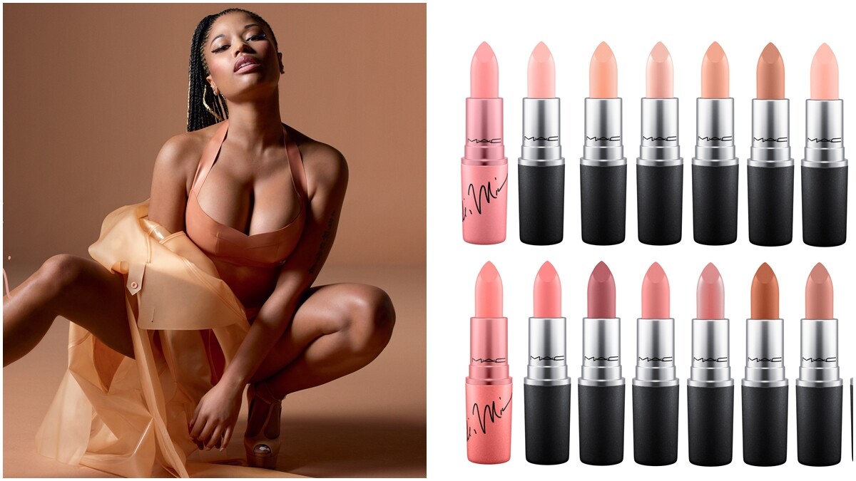 從粉裸到咖啡色，不管你要什麼土色通通找得到！M.A.C X Nicki Minaj聯名推出24色輕土色唇彩系列